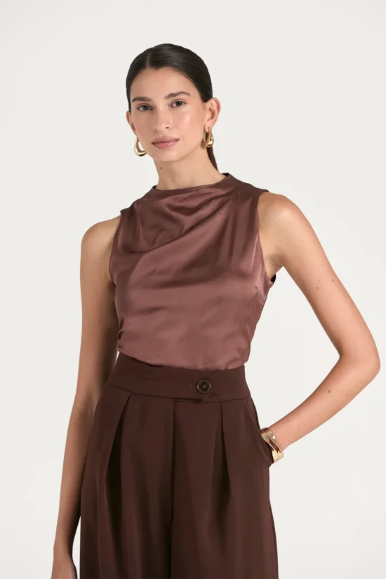 Blusa Malvina Marrón