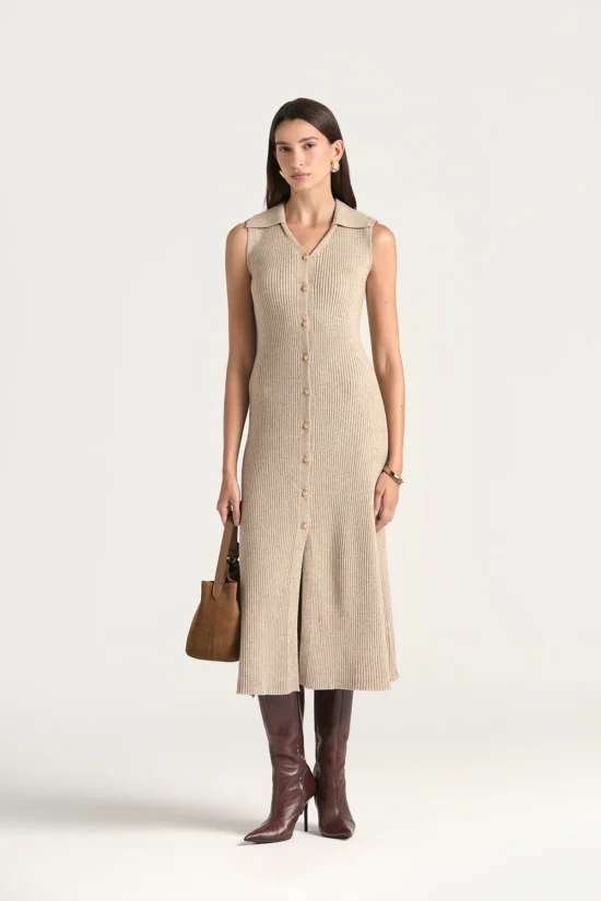 Vestido Valentina Beige