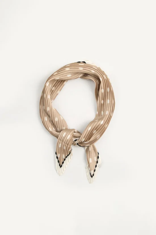 Pañoleta Kiara Beige Estampado